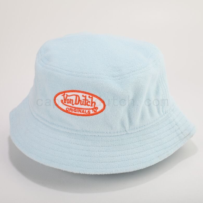 (image for) Von Dutch Originals -Bucket Seattle Bucket Hat, light blue F0817888-01559 outlet